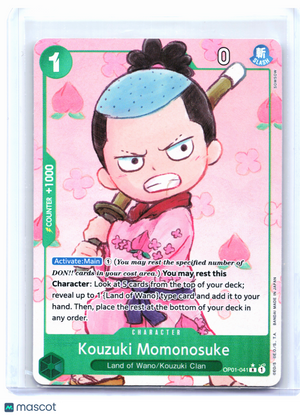 2024 One Piece—Kouzuki Momonosuke (Alt Art) #OP01-041 The Best Vol. 1—Rare Foil