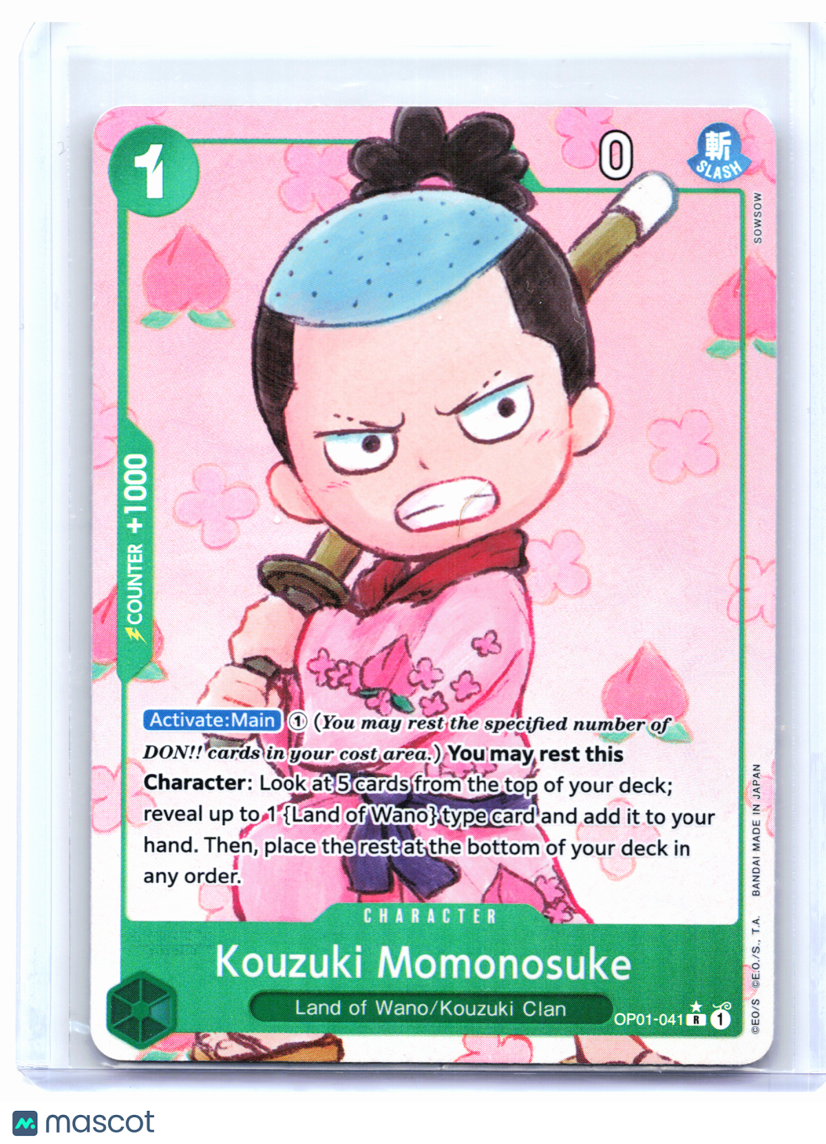 2024 One Piece—Kouzuki Momonosuke (Alt Art) #OP01-041 The Best Vol. 1—Rare Foil