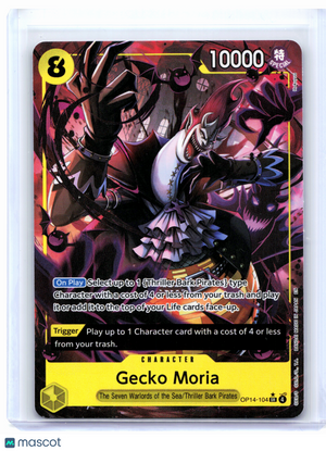 2026 One Piece—Gecko Moria (Alt Art) #OP14-104 The Azure Sea's Seven—SR Foil