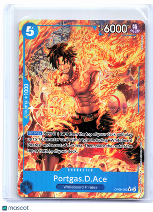 2024 One Piece—Portgas.D.Ace (Alternate Art) #OP08-052 Two Legends—Rare Foil