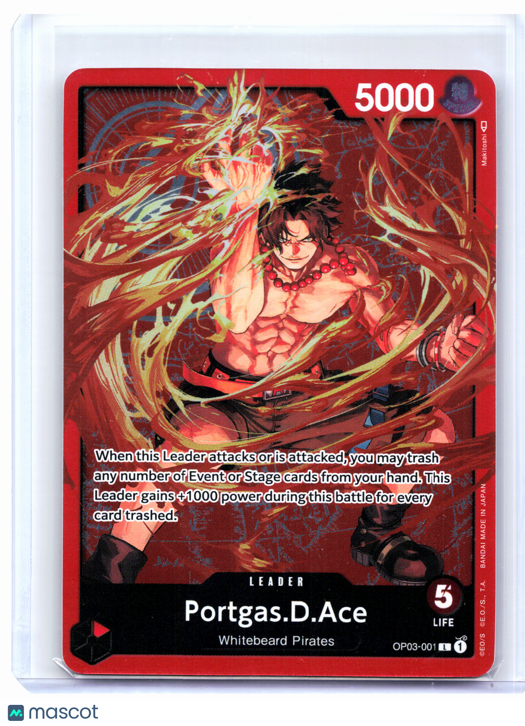 2023 One Piece—Portgas.D.Ace #OP03-001 Special Goods Set Ace/Sabo/Luffy—Foil