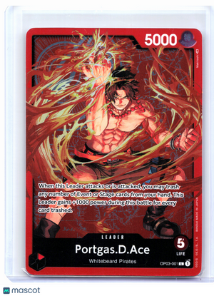 2023 One Piece—Portgas.D.Ace #OP03-001 Special Goods Set Ace/Sabo/Luffy—Foil