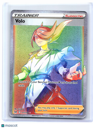 2022 Pokemon—Volo #211/196 Lost Origin—Secret Rare Rainbow