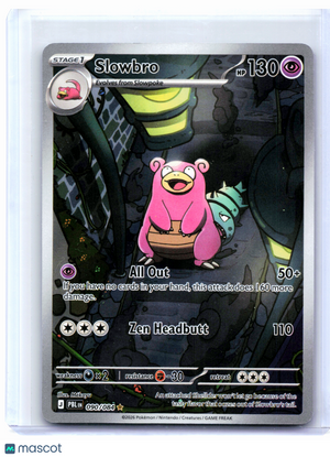 2026 Pokemon—Slowbro #090/084 Pitch Black—Illustration Rare Holo
