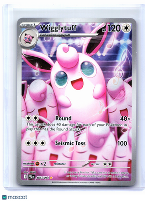 2025 Pokemon—Wigglytuff #105/094 Phantasmal Flames—Illustration Rare Holo