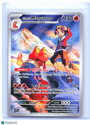 2026 Pokemon—Ethan's Magcargo #222/217 Ascended Heroes—Illustration Rare Holo