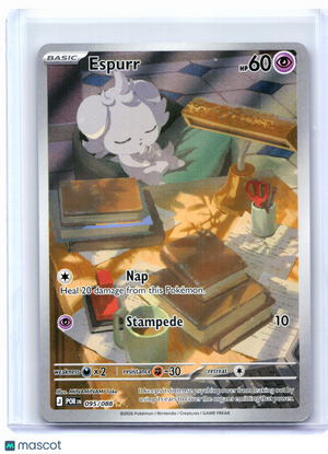 2026 Pokemon—Espurr #095/088 Perfect Order—Illustration Rare Holo