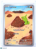 2023 Pokemon—Larvitar #203/197 Obsidian Flames—Illustration Rare Holo