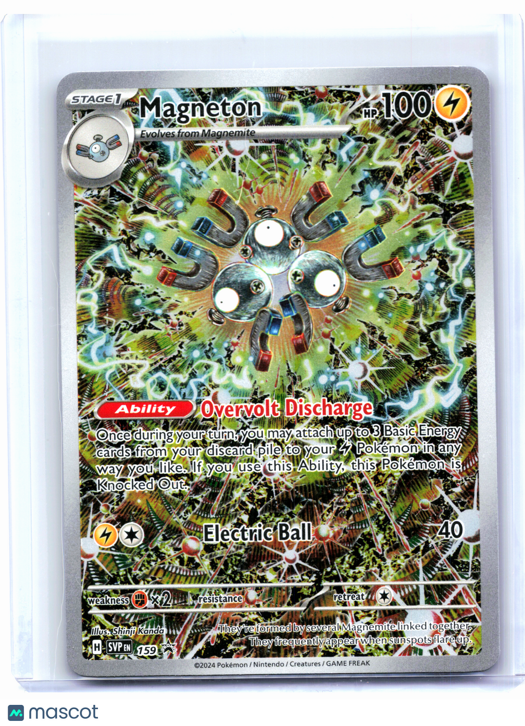 2024 Pokemon—Magneton #159 Scarlet & Violet Promo—Black Star Promo Holo