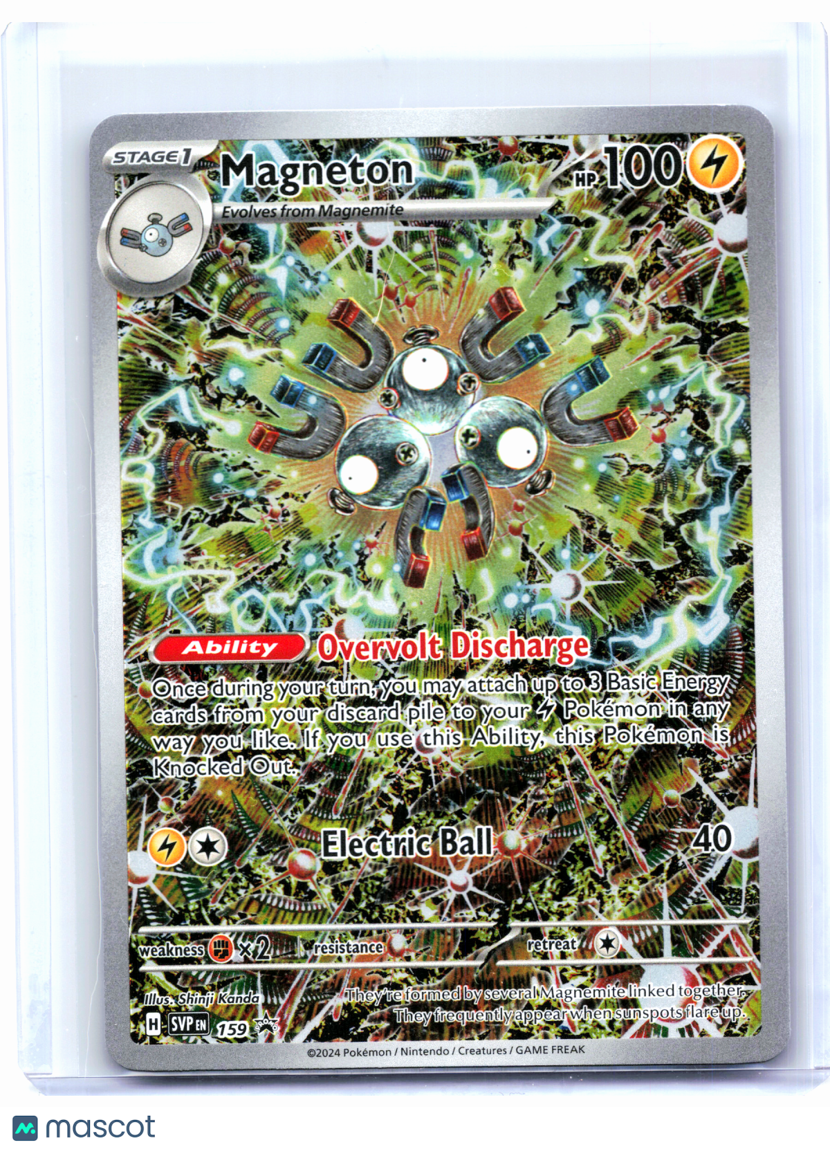 2024 Pokemon—Magneton #159 Scarlet & Violet Promo—Black Star Promo Holo