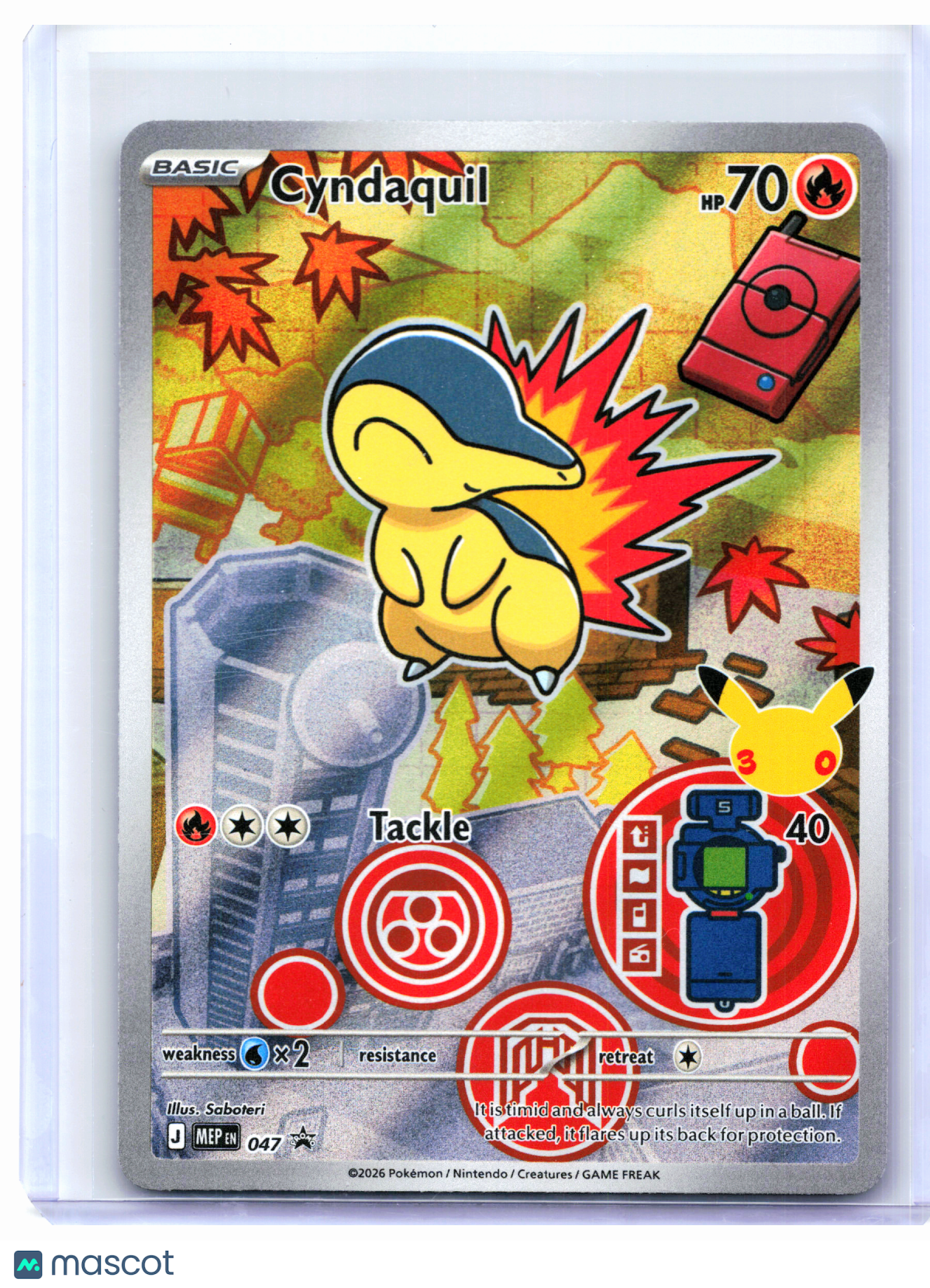 2026 Pokemon—Cyndaquil #047 Mega Evolution Promo—Black Star Promo Holo