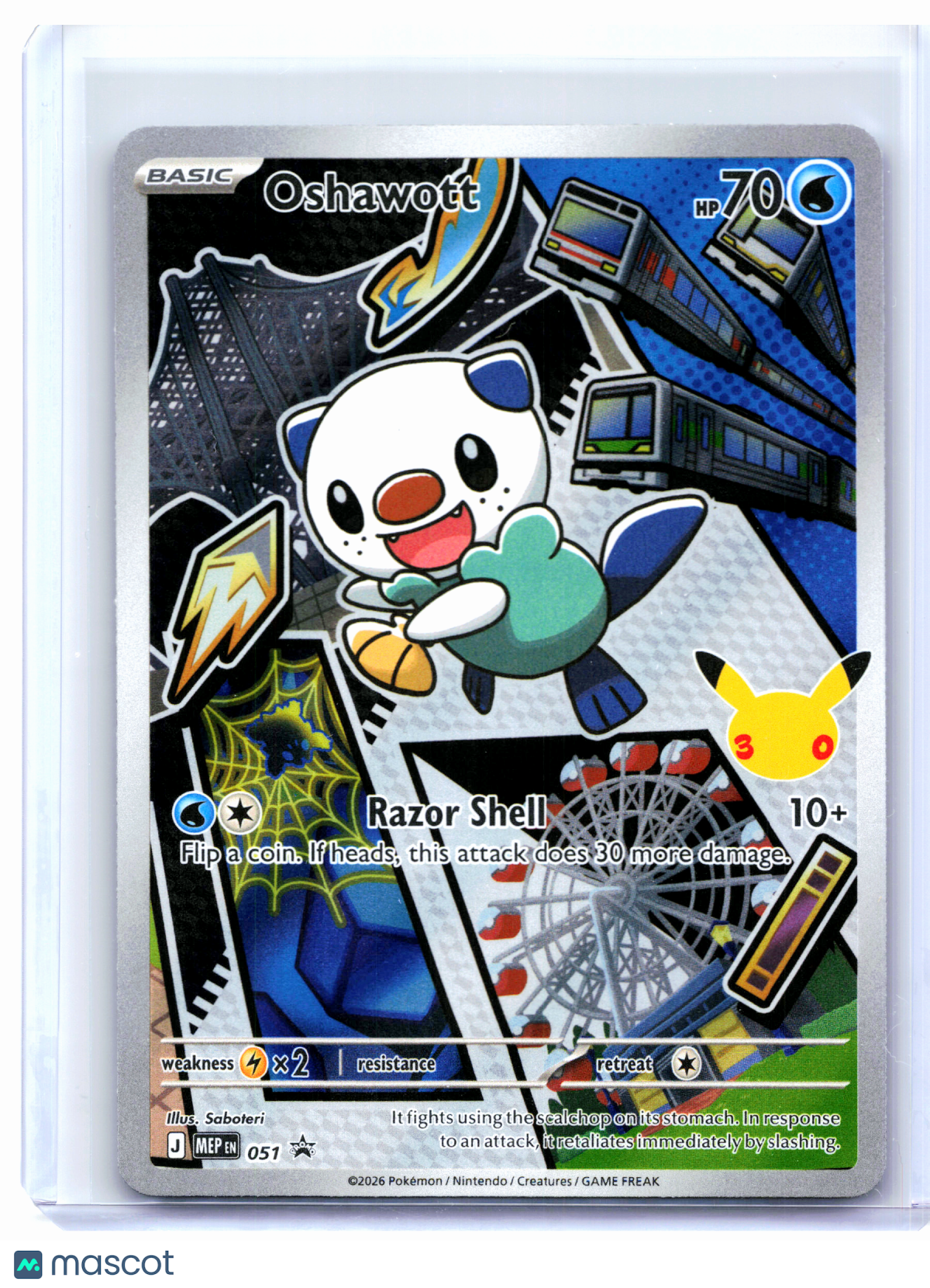 2026 Pokemon—Oshawott #051 Mega Evolution Promo—Black Star Promo Holo