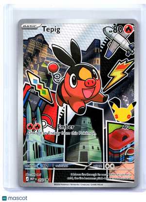 2026 Pokemon—Tepig #050 Mega Evolution Promo—Black Star Promo Holo