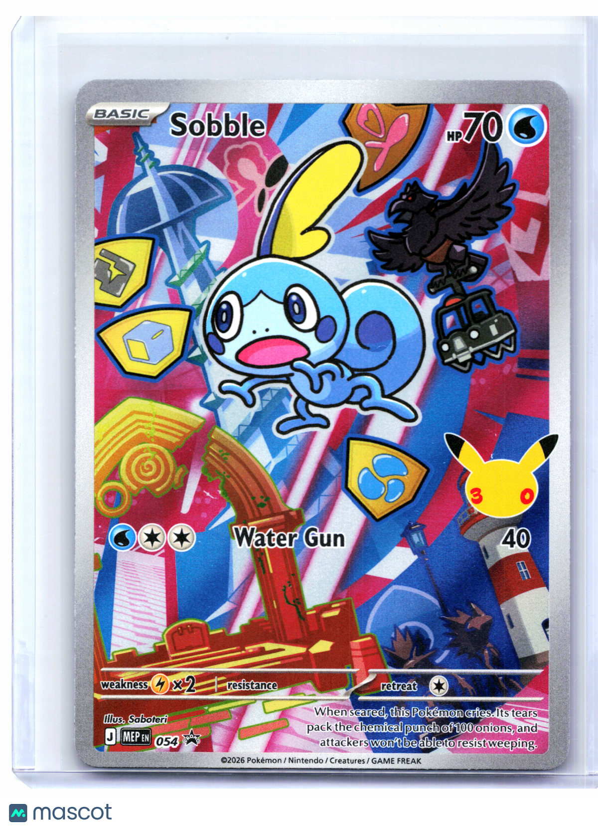 2026 Pokemon—Sobble #054 Mega Evolution Promo—Black Star Promo Holo