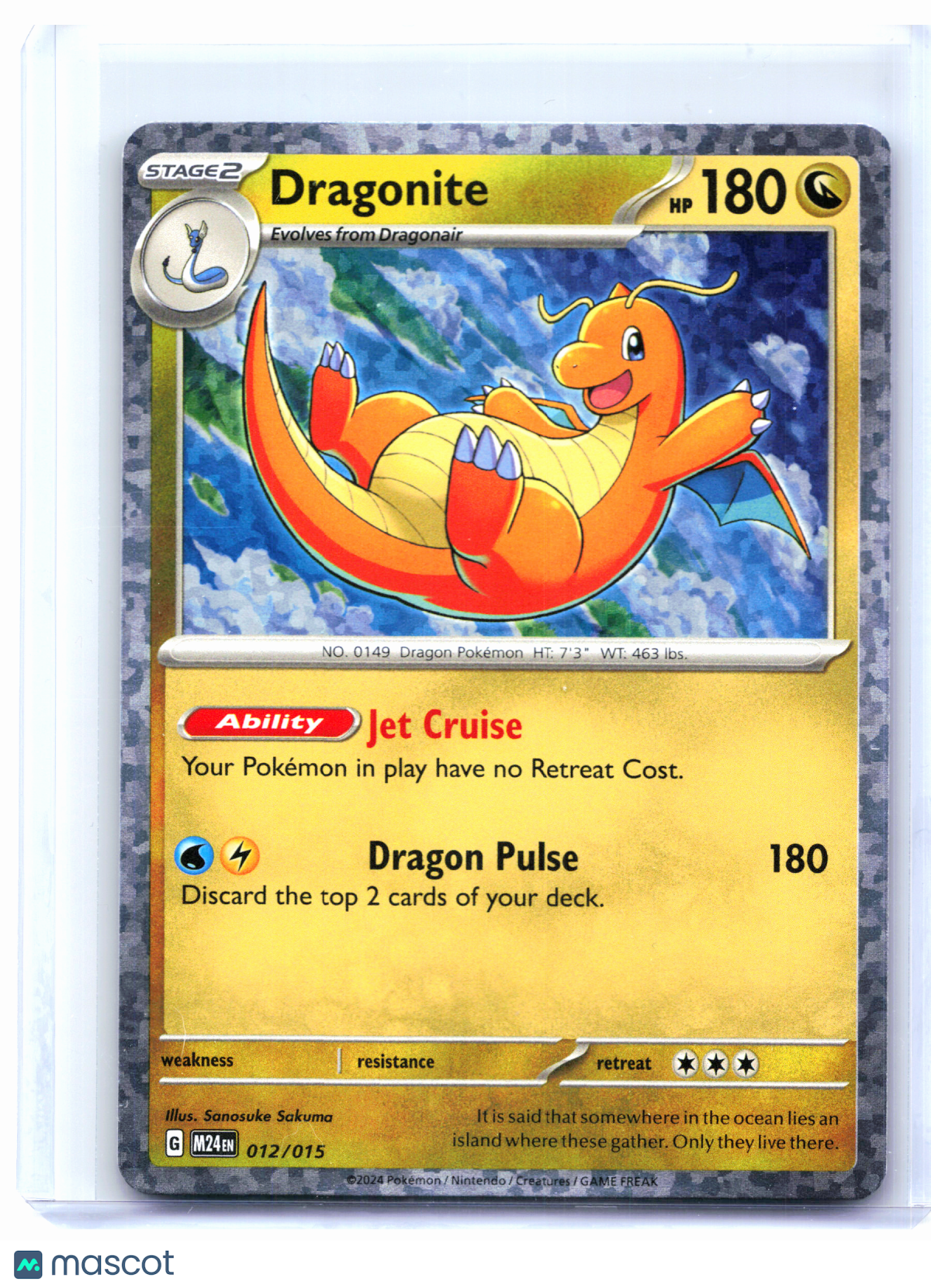 Pokemon—Dragonite #012/015 McDonald's Collaction 2024—Promo Holo