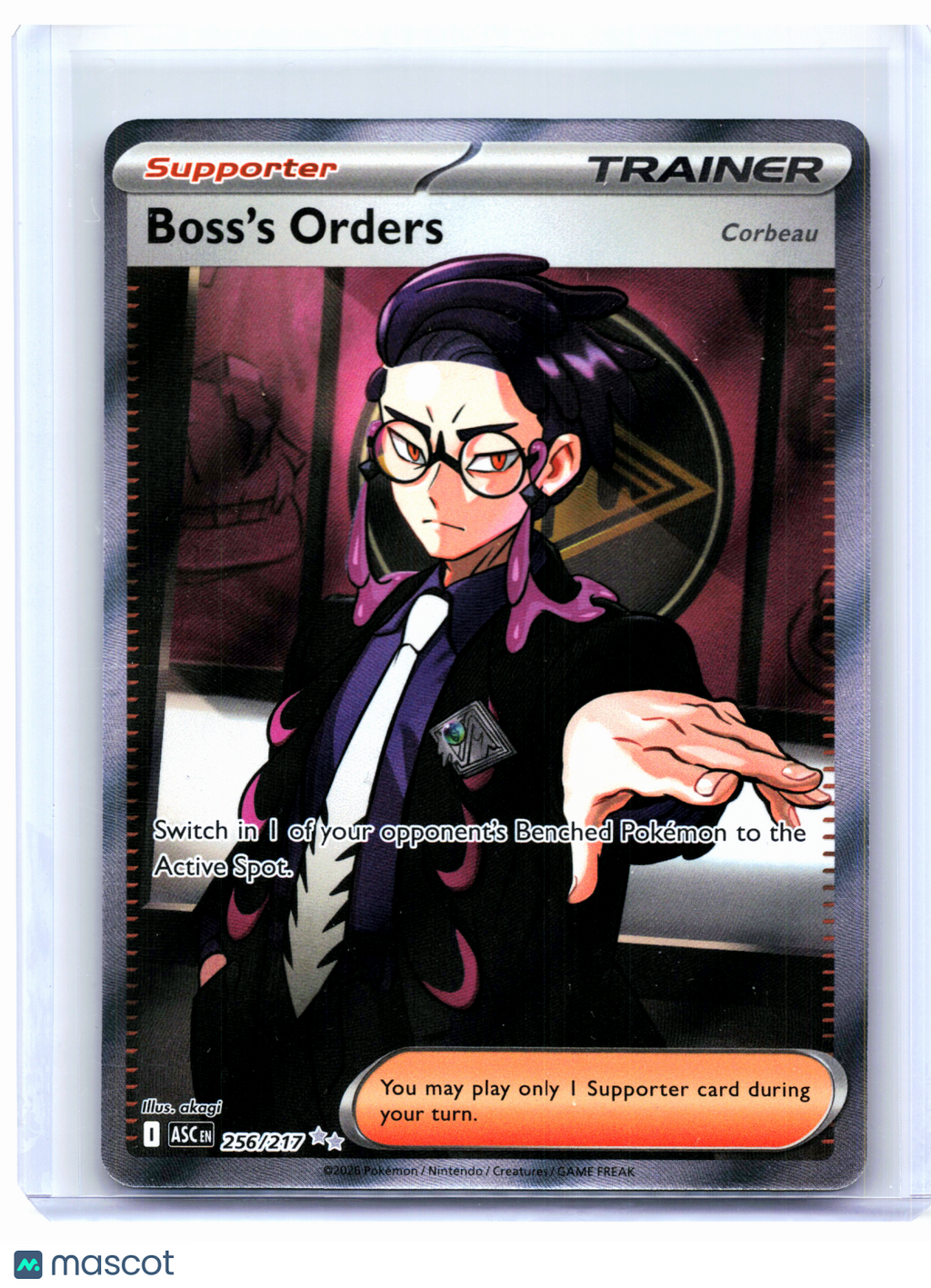 2026 Pokemon—Boss's Orders #256/217 Ascended Heroes—Ultra Rare Holo [LP]