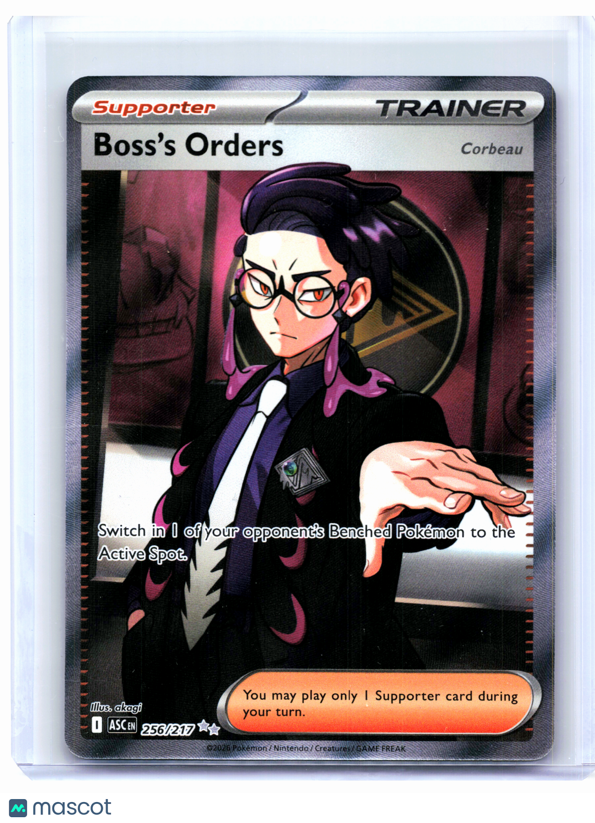 2026 Pokemon—Boss's Orders #256/217 Ascended Heroes—Ultra Rare Holo [LP]