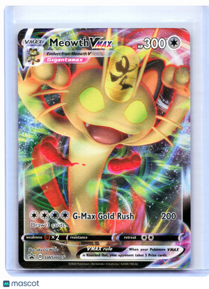 2020 Pokemon—Meowth VMAX #SWSH005 Sword & Shield Promos—Black Star Promo [LP]
