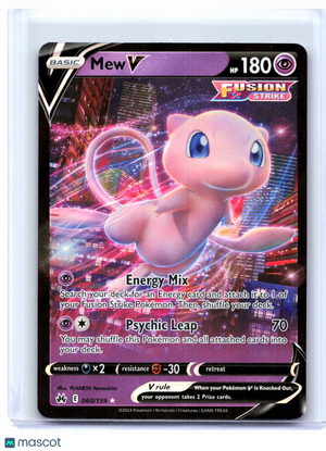 2023 Pokemon—Mew V #060/159 Crown Zenith—Ultra Rare Holo [Moderately Played]