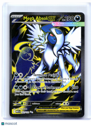 2025 Pokemon—Mega Absol ex #161/132 Mega Evolution Base Set—Ultra Rare Holo [MP]