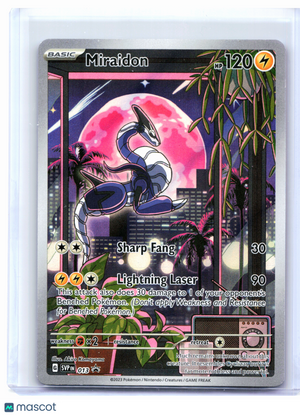 2023 Pokemon—Miraidon #013 Scarlet & Violet Promo—Black Star Promo Holo [DMG]