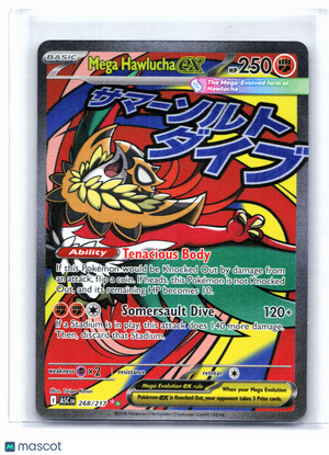2026 Pokemon—Mega Hawlucha ex #268/217 Ascended Heroes—Mega Attack Rare Holo