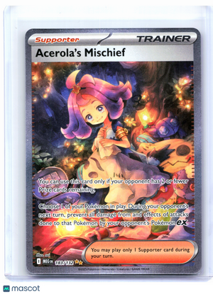 2025 Pokemon—Acerola's Mischief #183/132 Mega Evolution Base Set—SIR Holo