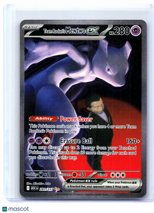2026 Pokemon—Team Rocket's Mewtwo ex #281/217 Ascended Heroes—SIR Holo