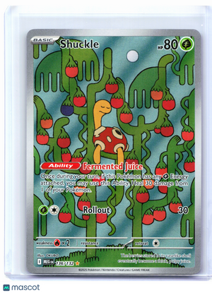2025 Pokemon—Shuckle #136/132 Mega Evolution Base Set—Illustration Rare Holo