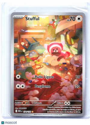 2025 Pokemon—Stufful #154/132 Mega Evolution Base Set—Illustration Rare Spanish