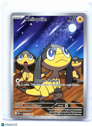 2025 Pokemon—Helioptile #143/132 Mega Evolution Base Set—Illustration Rare Holo