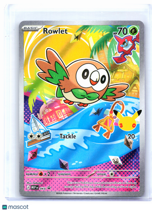 2026 Pokemon—Rowlet #043 Mega Evolution Promo—Black Star Promo Holo
