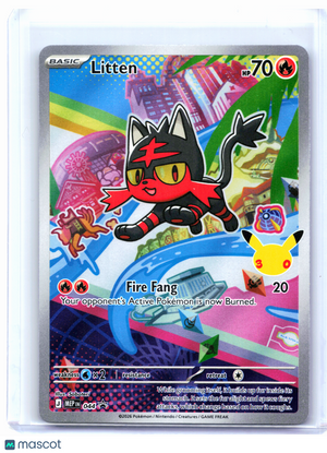 2026 Pokemon—Litten #044 Mega Evolution Promo—Black Star Promo Holo