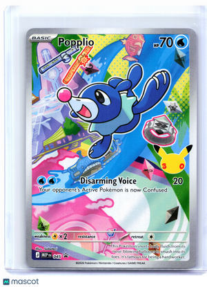 2026 Pokemon—Popplio #045 Mega Evolution Promo—Black Star Promo Holo