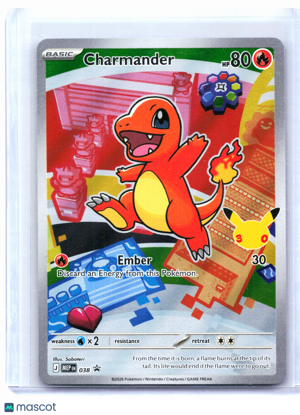 2026 Pokemon—Charmander #038 Mega Evolution Promo—Black Star Promo Holo