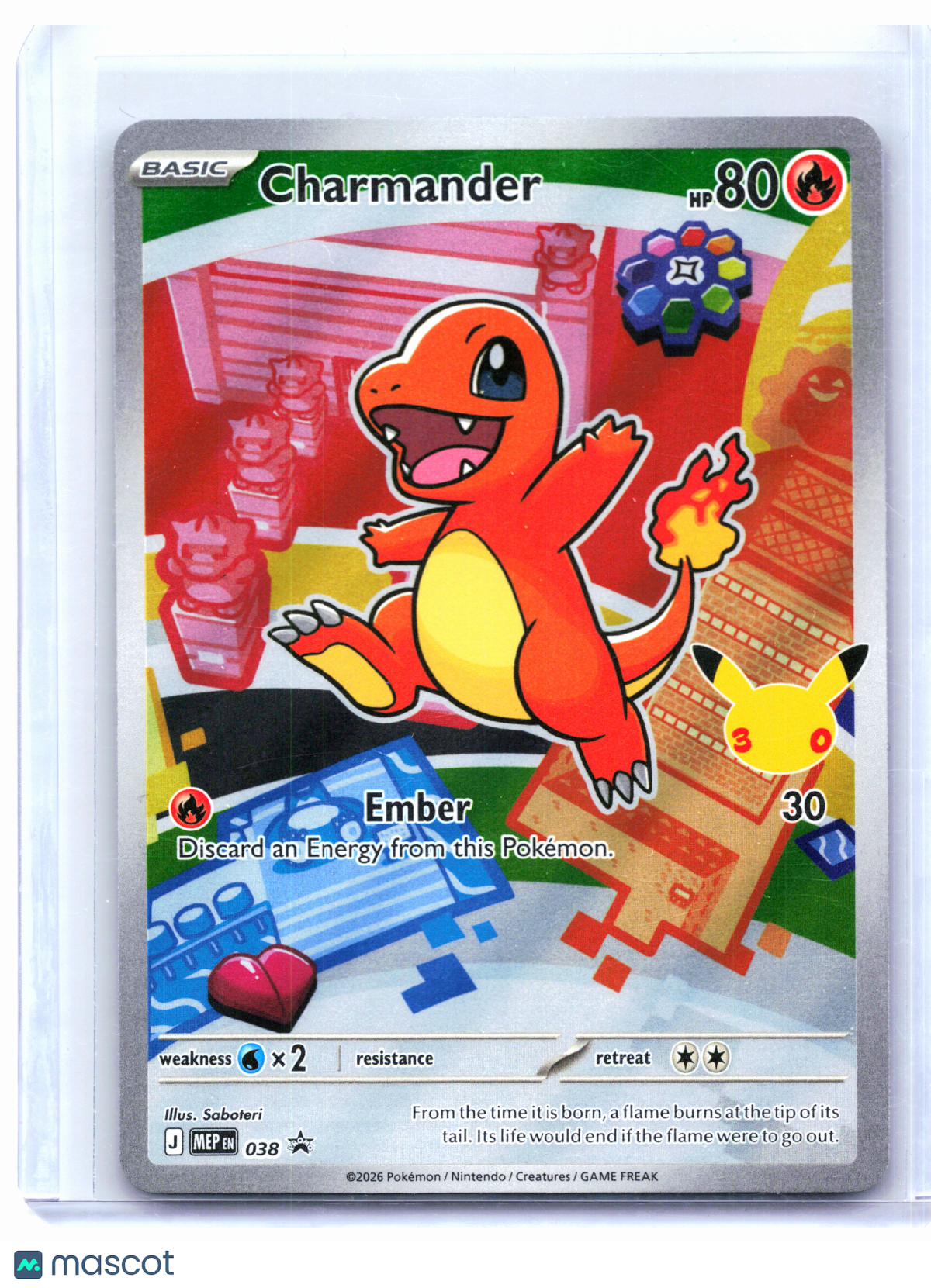 2026 Pokemon—Charmander #038 Mega Evolution Promo—Black Star Promo Holo