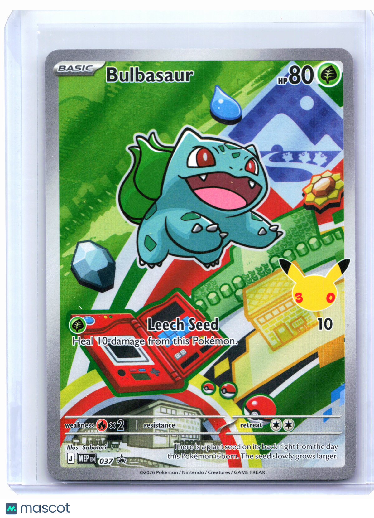 2026 Pokemon—Bulbasaur #037 Mega Evolution Promo—Black Star Promo Holo