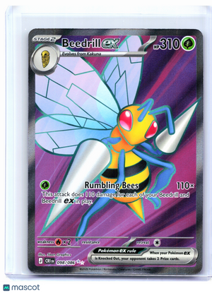 2026 Pokemon—Beedrill ex #098/086 Chaos Rising—Ultra Rare Holo