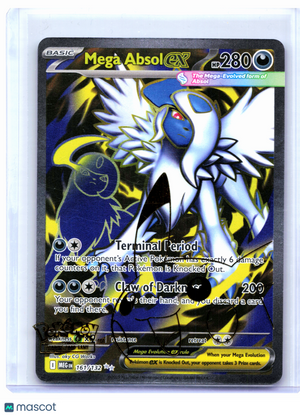 2025 Pokemon—Mega Absol ex #161/132 Mega Evolution Base Set—Ultra Rare Holo [LP]
