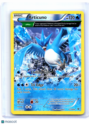 2015 Pokemon—Articuno #17/108 Roaring Skies—Rare Reverse Holo [Lightly Played]