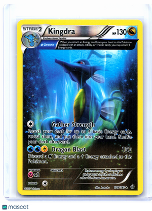 2015 Pokemon—Kingdra #108/160 Primal Clash—Reverse Holo [Moderately Played]