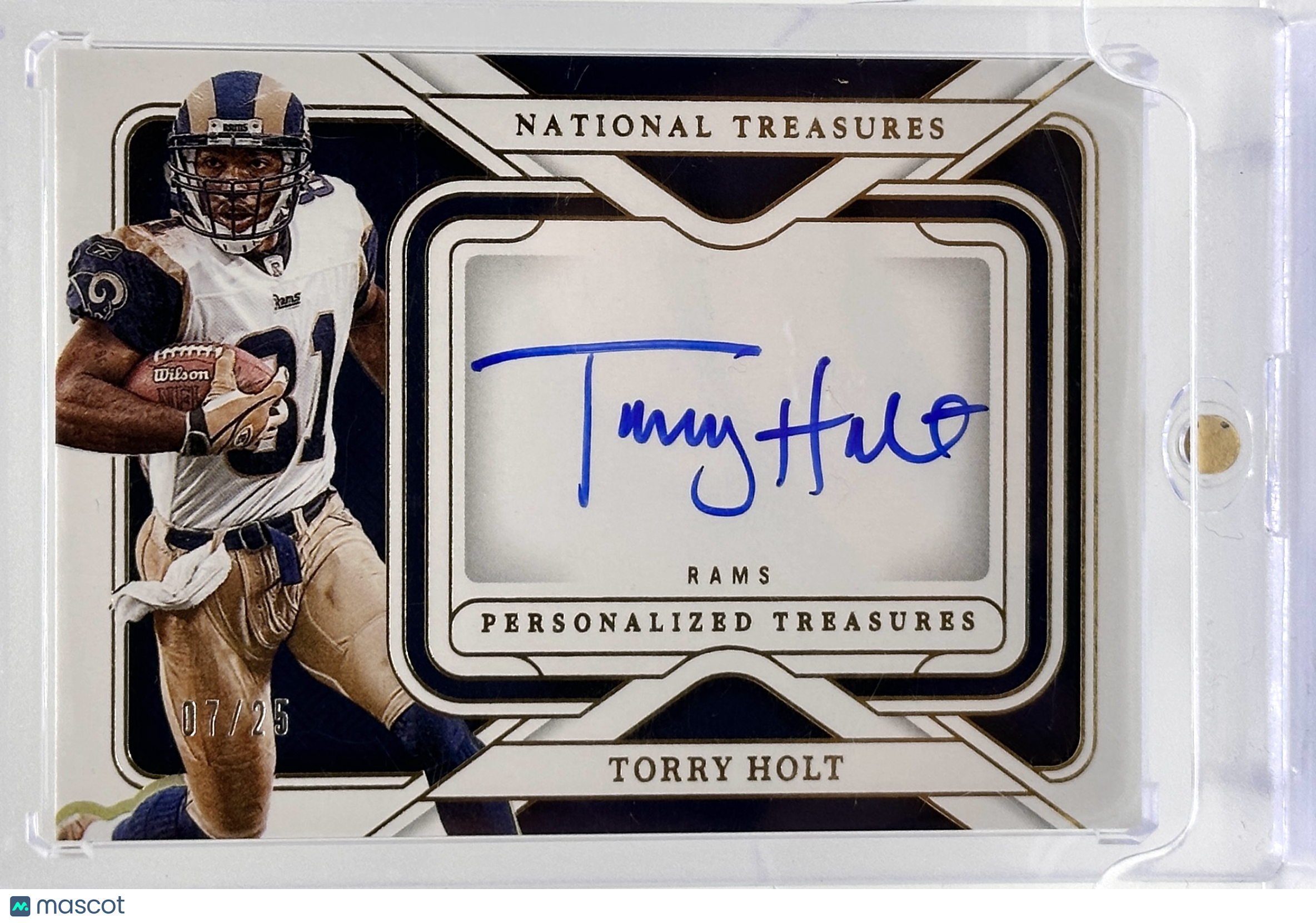 2025 Panini National Treasures Personalized Football—Torry Holt #PT-TH 07/25