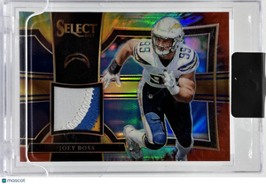 2018 Panini Select Football—Joey Bosa #30 Tie-Dye Prizm 09/25 Patch Memorabilia