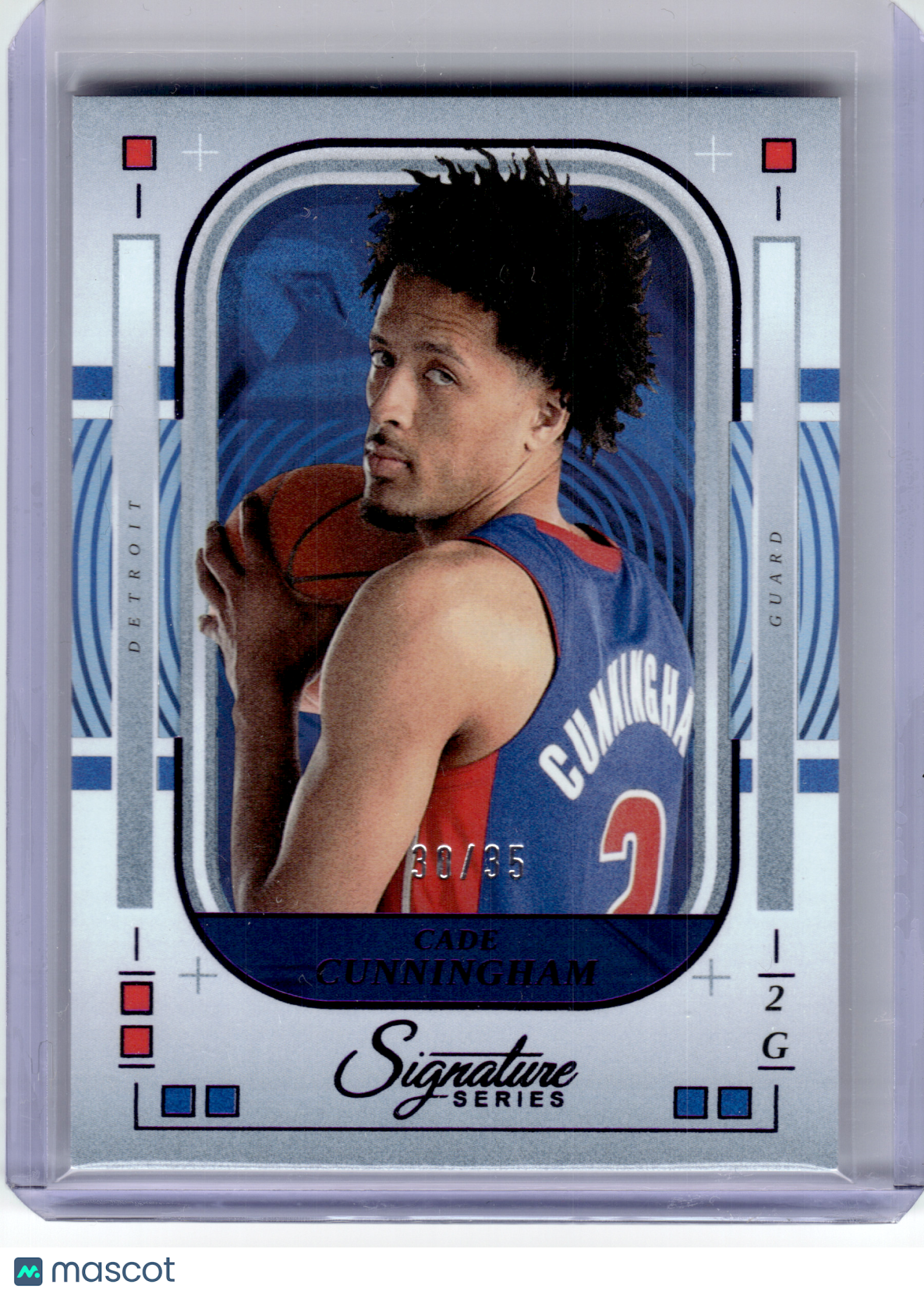 2025 Panini Signature Series Basketball—Cade Cunningham #57 Blue 30/35