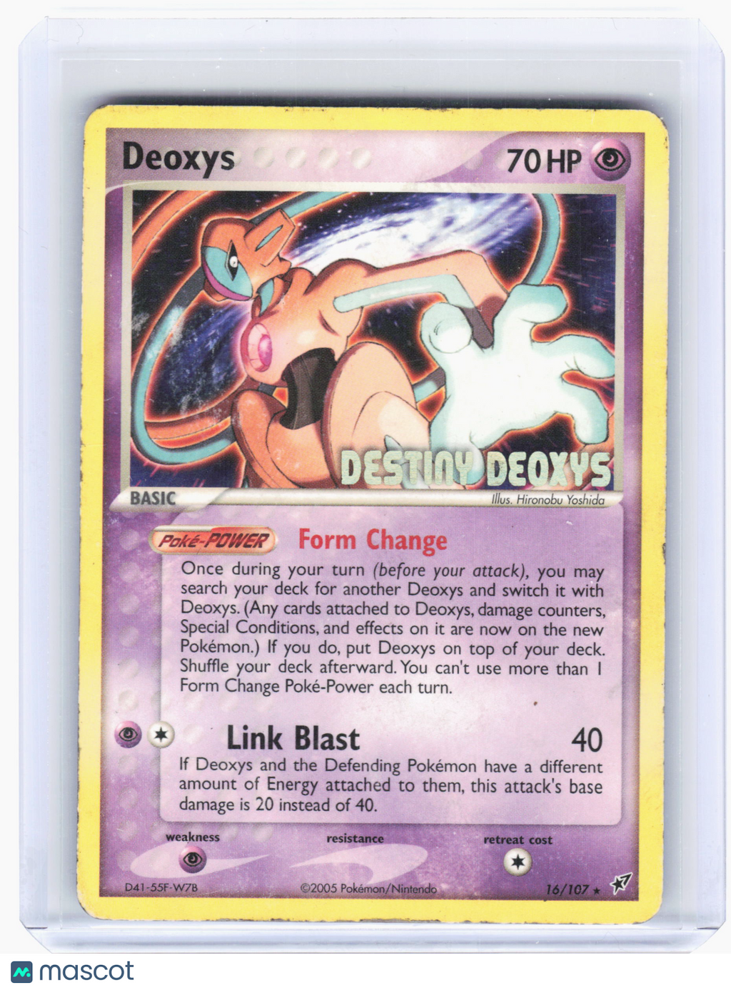 2005 Pokemon—Deoxys (Normal Forme) #16—Holo (Movie Promo) [DMG]