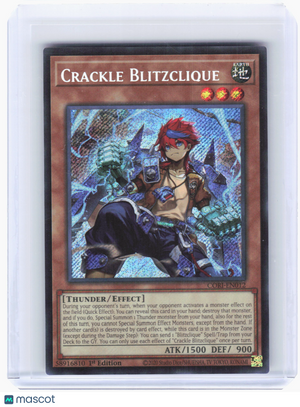 2026 YuGiOh—Crackle Blitzclique #CORI-EN012 Chaos Origins—Secret Rare Foil