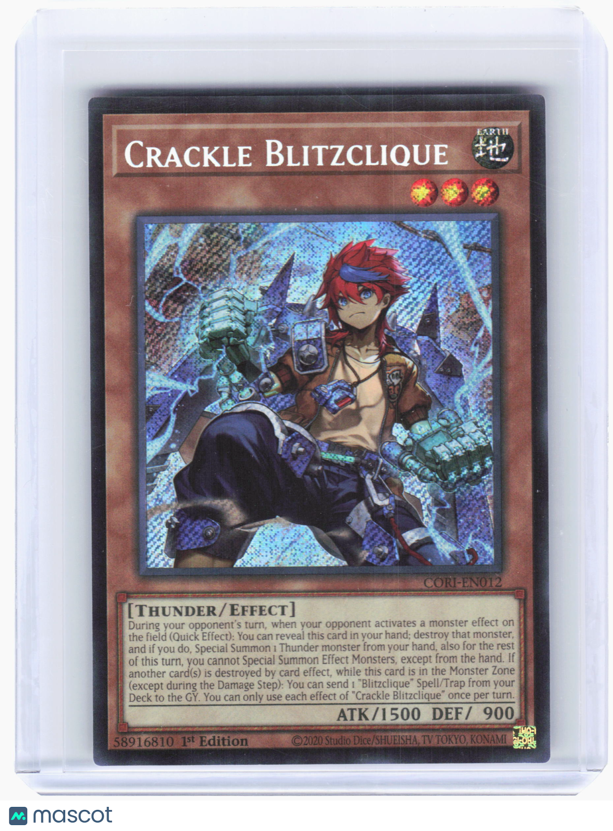 2026 YuGiOh—Crackle Blitzclique #CORI-EN012 Chaos Origins—Secret Rare Foil