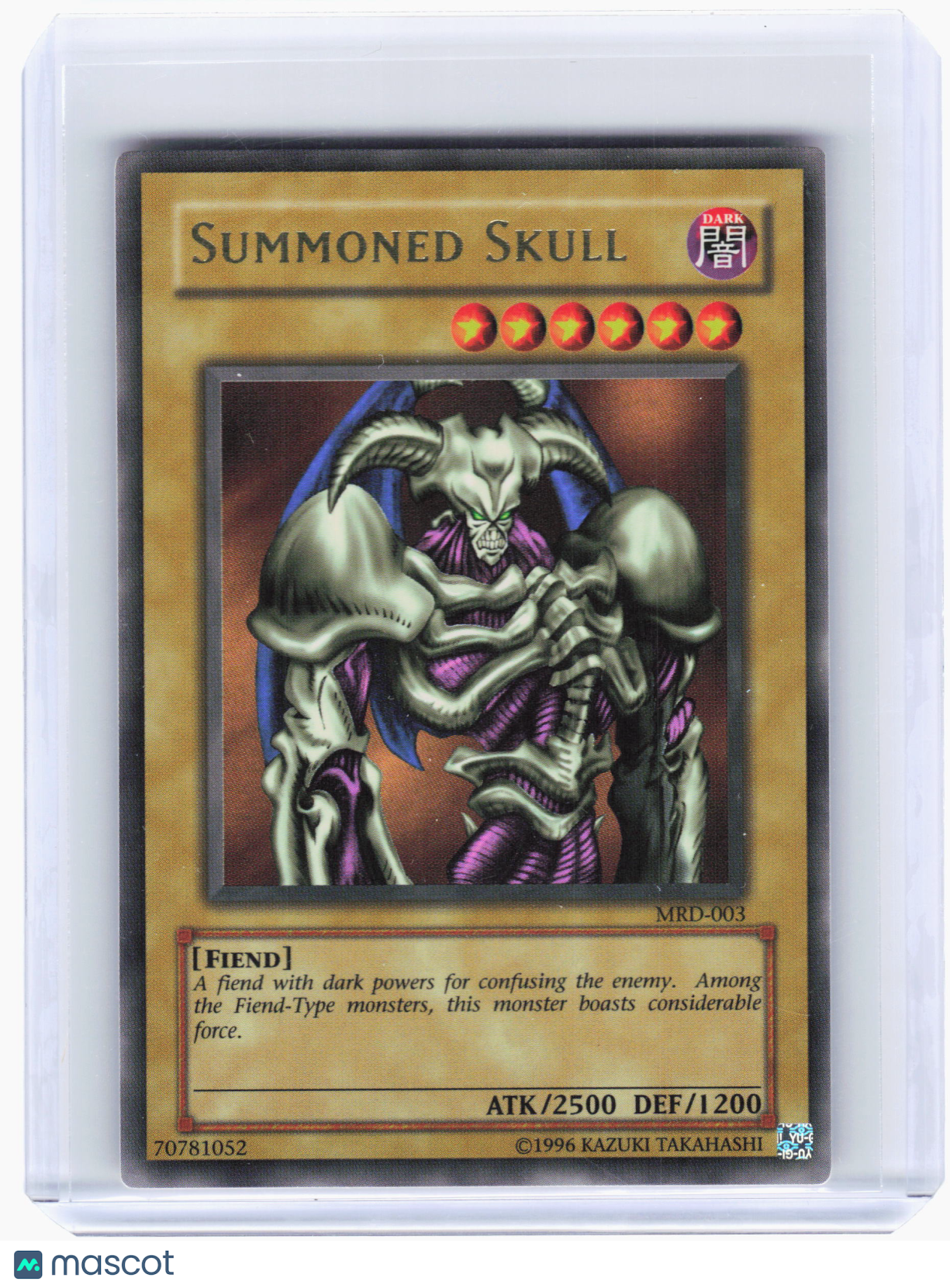 2002 YuGiOh—Summoned Skull #MRD-003 Metal Raiders—Ultra Rare Foil [LP]