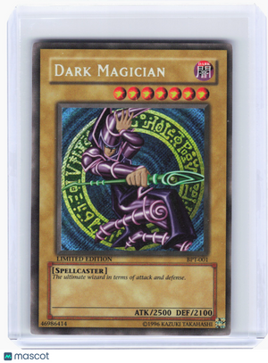 2002 YuGiOh—Dark Magician #BPT-001 Collectors Tin—Secret Rare Foil [MP]
