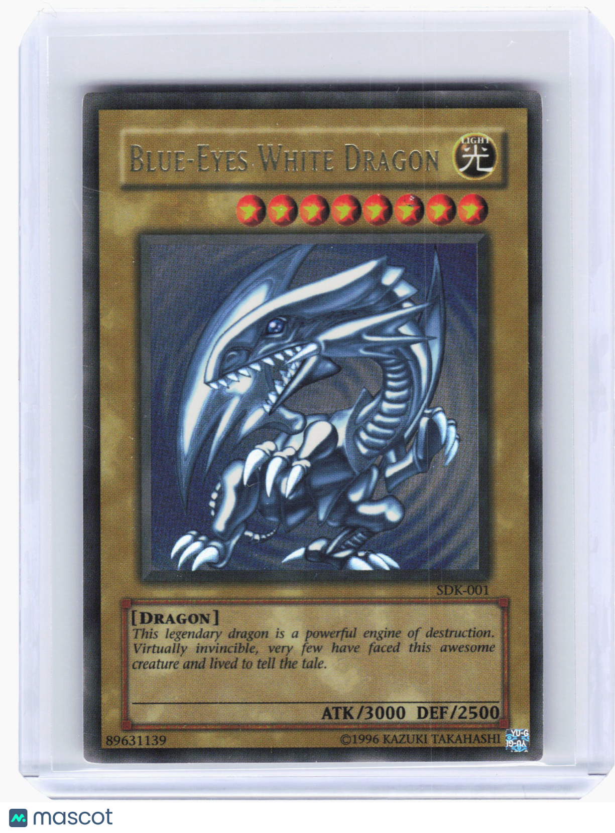 2002 YuGiOh—Blue-Eyes White Dragon #SDK-001 Starter Deck: Kaiba—UR Foil [HP]